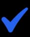 White checkmark