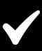 White checkmark